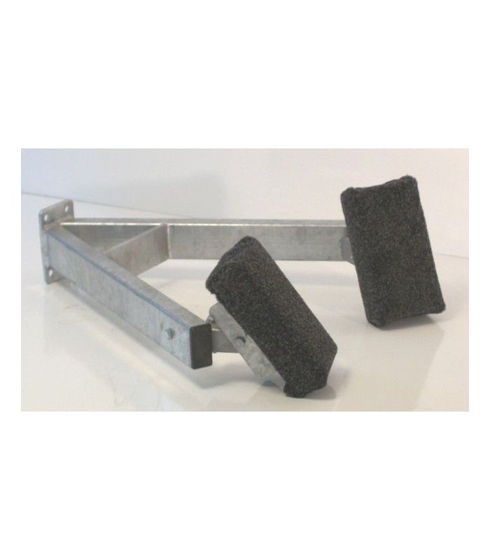 Boegsteun open met dubbel boegblok