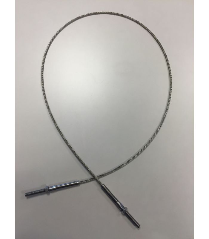 Remkabel Kanteltrailer RVS 2x M10